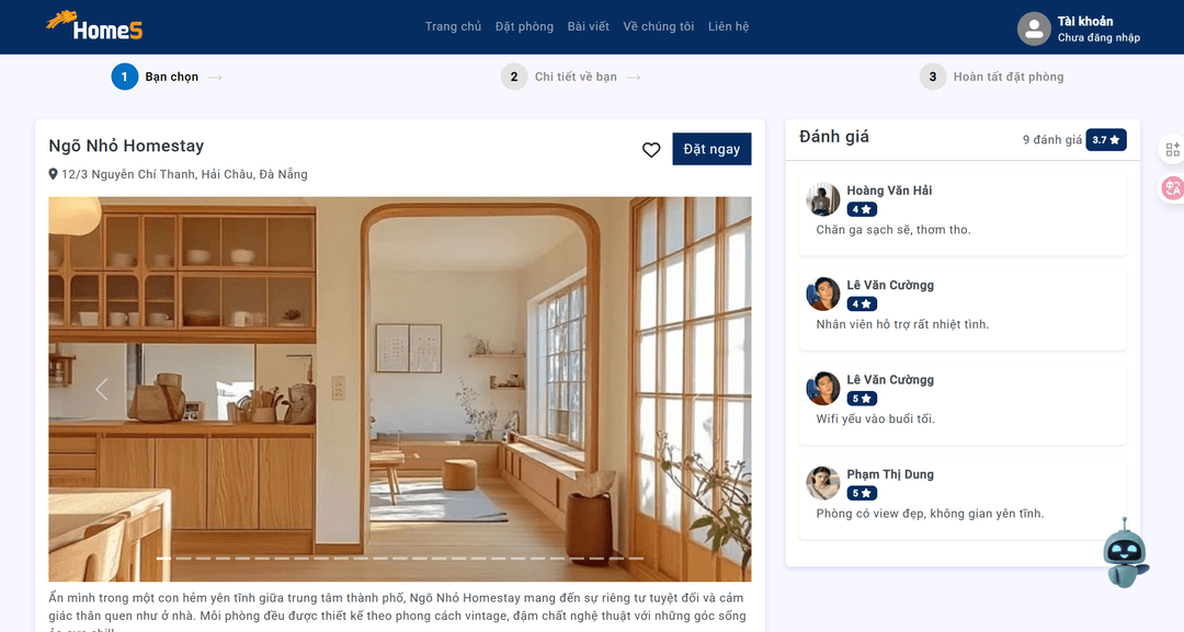 Homestay Booking Management System